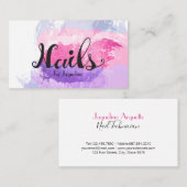 エレガントなネイリスト 名刺 (正面/裏面)