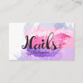 エレガントなネイリスト 名刺 (正面)