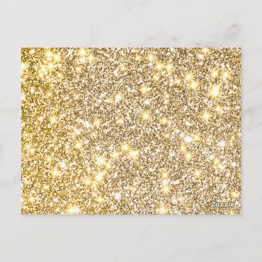 エレガントなネオン ゴールド ブラック レトロ スイート16 誕生日 ポストカード (裏面)