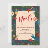 エレガントなノエルクリスマスパーティー 招待状 (正面)