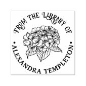 エレガントなハイドランジアと葉 セルフインキングスタンプ (デザイン)