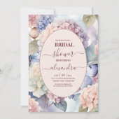 エレガントなハイドランジアのウェディング 招待状 (正面)