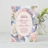 エレガントなハイドランジアのウェディング 招待状 (スタンド正面)