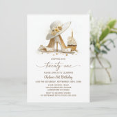 エレガントなハイヒール 21歳の誕生日パーティー 招待状 (スタンド正面)