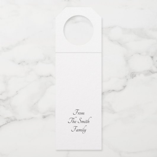 エレガントなハッピースカーレットポンプキン ボトルネックタグ (裏面)