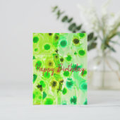 エレガントなハッピーバースデー ポストカード (スタンド正面)