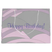 エレガントなハッピーバースデー ラージペーパーバッグ (正面)