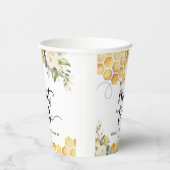 エレガントなハニーバズ ハニーバズのウェディングシャワー 紙コップ (右)