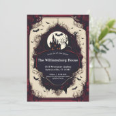 エレガントなハロウィンのお化け屋敷 招待状 (スタンド正面)