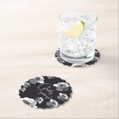 エレガントなハロウィンの挨拶　ゴーストリー・ローズ ペーパーコースター (インサイチュ)