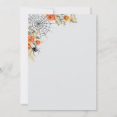 エレガントなハロウィン招待状カード | スカル, クラウン 招待状 (裏面)