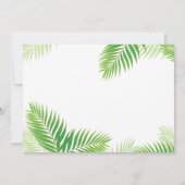 エレガントなハワイアンルーアニバーサリー写真 招待状 (裏面)