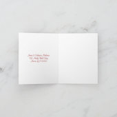 エレガントなハートは感謝していしています サンキューカード (内部)