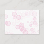 エレガントなハートパール プロセッコ バブリー ブライダルシャワー エンクロージャーカード (裏面)