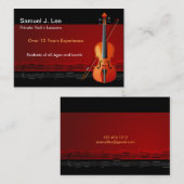 エレガントなバイオリンレッスン 名刺 (正面/裏面)