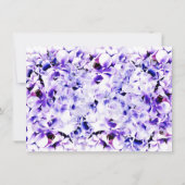 エレガントなバイオレットのリハーサルディナー招待状 招待状 (裏面)