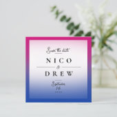 エレガントなバイセクシャルプライドウェディング セーブザデート (スタンド正面)