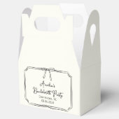 エレガントなバウチャー独身最後のパーティー歓迎ギフトボックス フェイバーボックス (オープン)