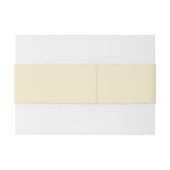 エレガントなバターイエロー結婚式カスタム 招待状ベリーバンド (裏面例)