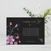 エレガントなバホー 彼は私をドキドキさせる ブライダル サンキューカード (スタンド正面)