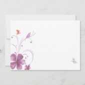 エレガントなバホー 彼は私をドキドキさせる ブライダル サンキューカード (裏面)