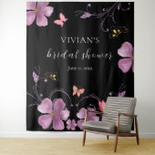 エレガントなバホ 彼は私に蝶々を与える  ブライズシャワー タペストリー (インサイチュ)