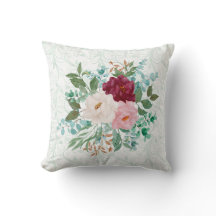 エレガントなバラとミントの両面カスタムデザイン