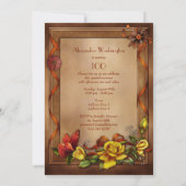 エレガントなバラと蝶の100歳の誕生日パーティー 招待状 (裏面)