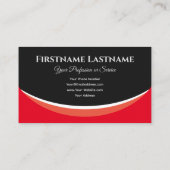 エレガントなバラの形のブラックモノグラム3Dエフェクト 名刺 (裏面)