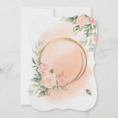 エレガントなバラの結婚式招待状 招待状 (裏面)