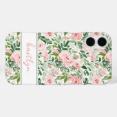 エレガントなバラの花の水彩画 オーダーメイド Case-Mate iPhoneケース (裏面 (横))