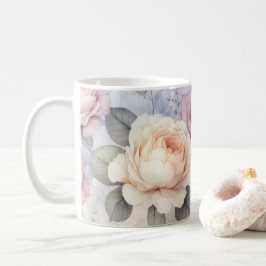 エレガントなバラの花 コーヒーマグカップ