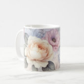 エレガントなバラの花 コーヒーマグカップ (正面左)