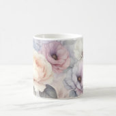 エレガントなバラの花 コーヒーマグカップ (中央)