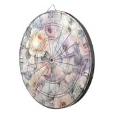 エレガントなバラの花 ダーツボード (正面右)