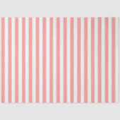 エレガントなバラピンクとホワイトのストライプ柄 薄葉紙 (正面)