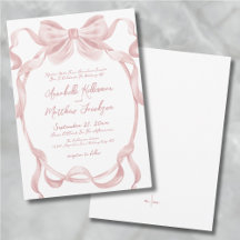 エレガントなバラ色の優雅な弓をイメージした、気品あるウエディング