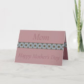 エレガントなバラ色の特別な母の日 カード (正面)