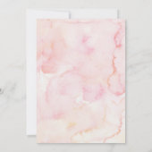 エレガントなバラ色の花とユーカリの70歳の誕生日 招待状 (裏面)