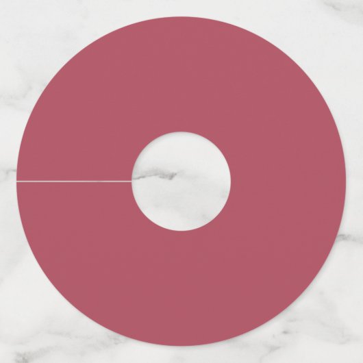 エレガントなバラ色の花のウェディングシャワーお礼品 ワイン ワイングラスタグ (裏面)