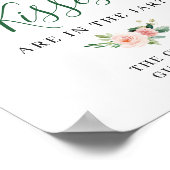 エレガントなバラ色の花の花束 ポスター (角)