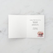 エレガントなバレエダンス発表会の招待状 招待状 (内部)