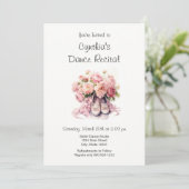 エレガントなバレエダンス発表会の招待状 招待状 (スタンド正面)