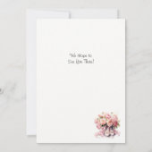 エレガントなバレエダンス発表会の招待状 招待状 (裏面)