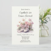 エレガントなバレエ発表会の招待状 招待状 (スタンド正面)