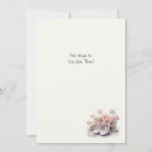 エレガントなバレエ発表会の招待状 招待状 (裏面)