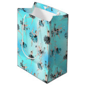 エレガントなバレリーナのラッピングペーパー ミディアムペーパーバッグ (正面アングル)