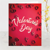 エレガントなバレンタインデーのカード カード (黄色い花)