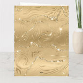 エレガントなバレンタイン、愛、記念日の赤いハート カード (裏面)