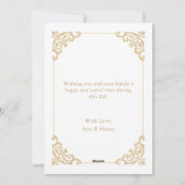 エレガントなバロックスクリプトの白金イードムバラク, シーズンカード (裏面)